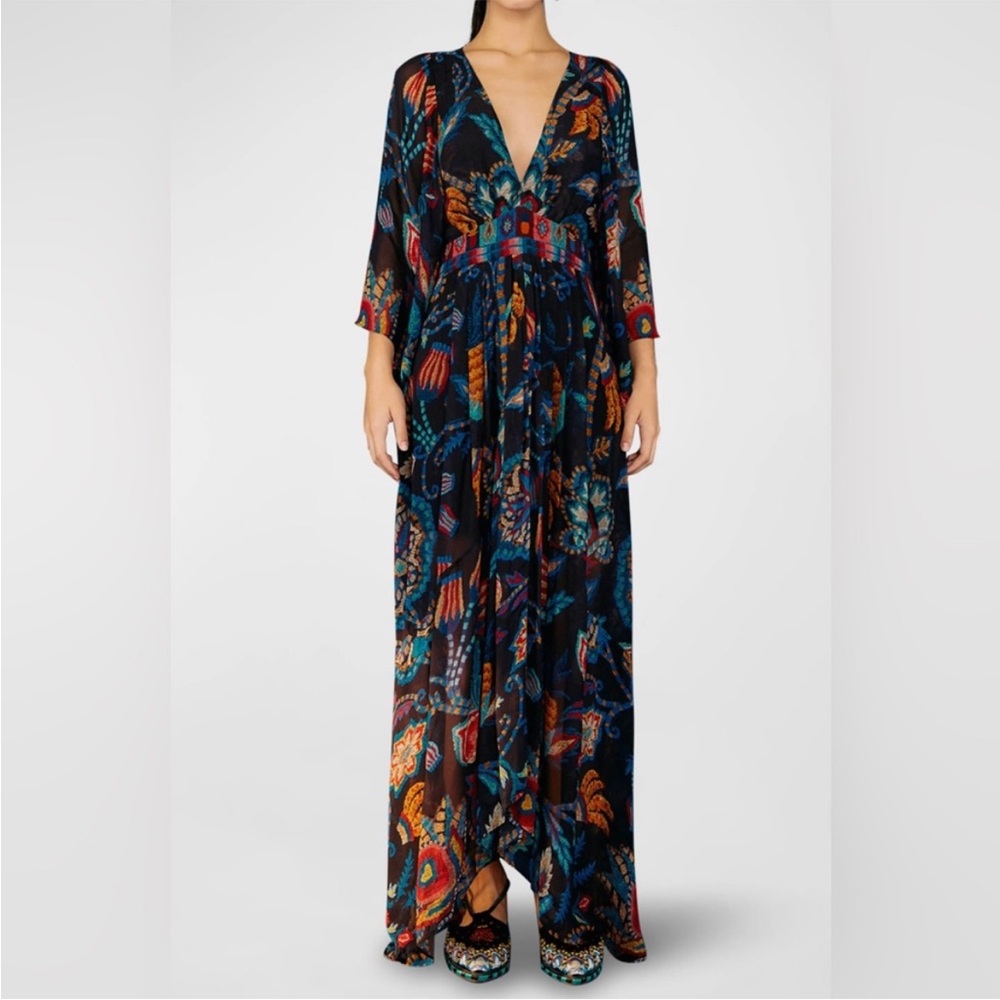 NWT Farm Rio Sunset Tapestry Maxi Dress